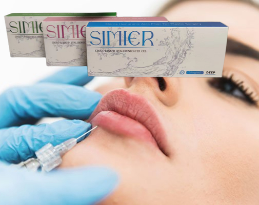 CE Injeksi Hyaluronic Acid Filler Lip Injection 24mg/ml